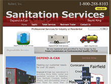 Tablet Screenshot of dependacan.com